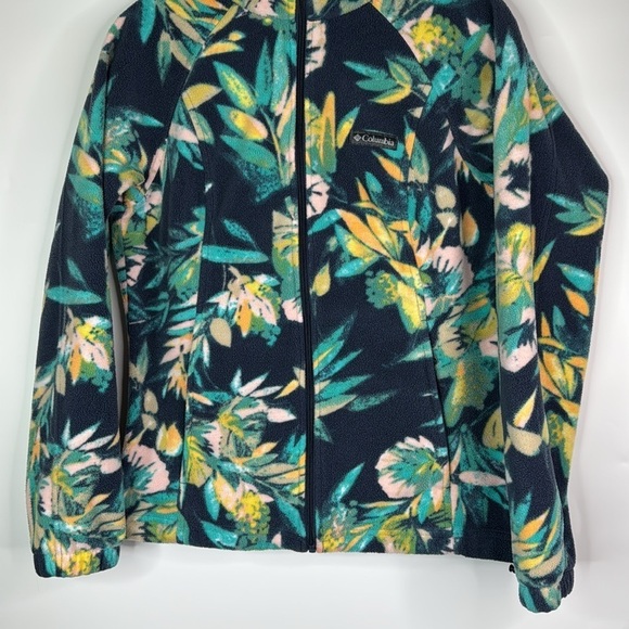Columbia Centon Springs Printed Full Zip Fleece Jacket Size Small - Picture 3 of 8